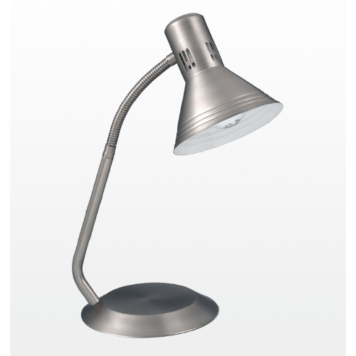 Lámpara de escritorio con flexible grande negra